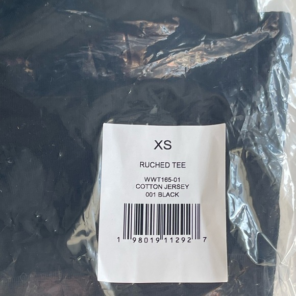 NWT WeWoreWhat COTTON BLACK JERSEY RUCHED TEE
& Canvas KNIT HALTER TOP XS Bundle - Picture 8 of 9